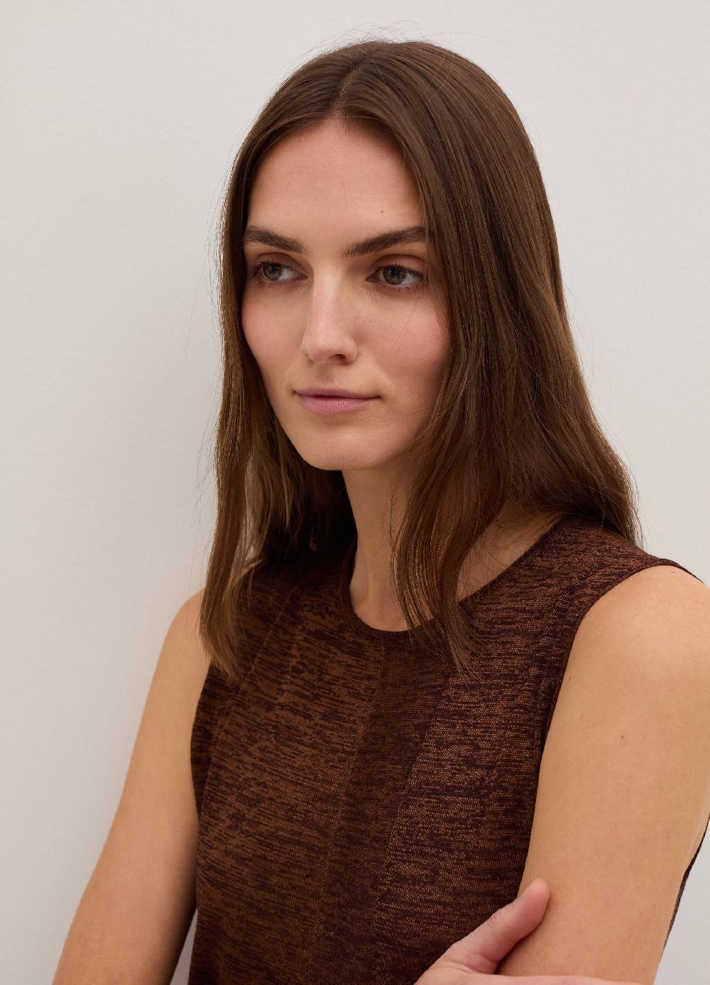 Stefanel Vestito lungo effetto shantung con spacchi Offerte