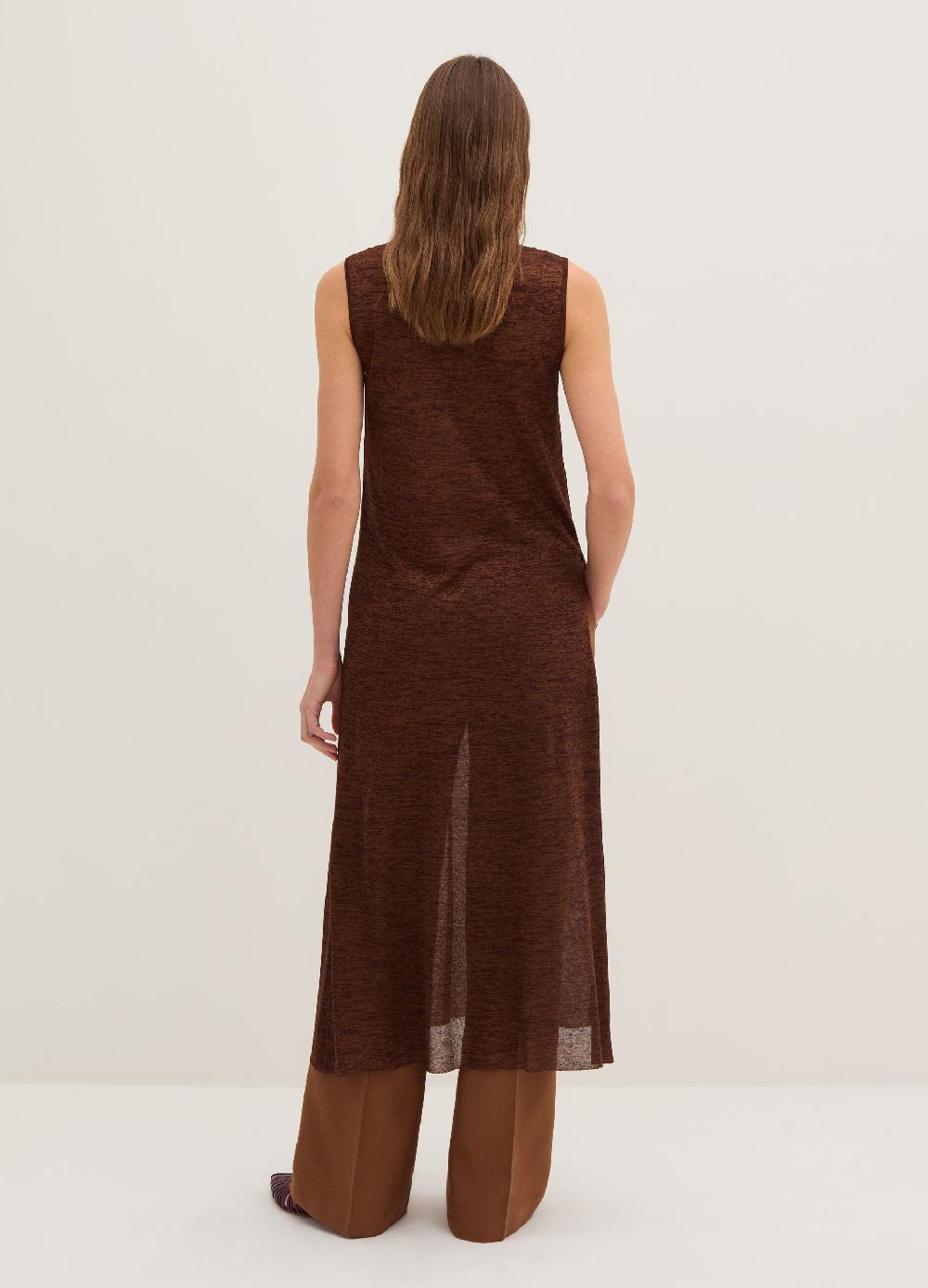Stefanel Vestito lungo effetto shantung con spacchi Offerte