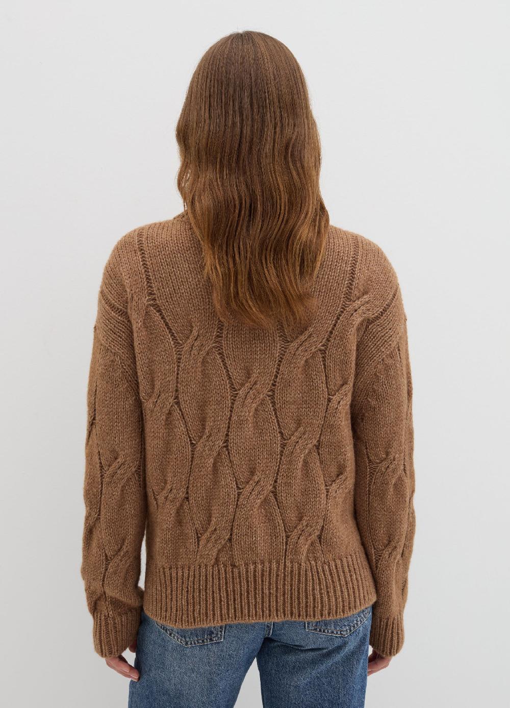 Stefanel Pullover oversize con lavorazione a treccia Vendita Economica