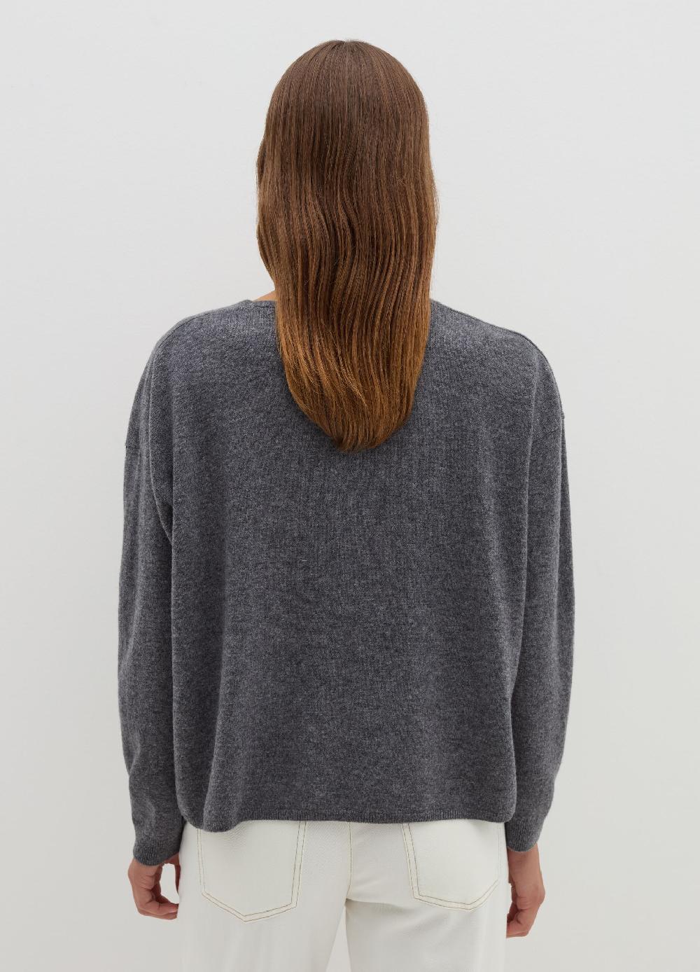 Stefanel Pullover in lana e cashmere con scollo a V Vendite Flash