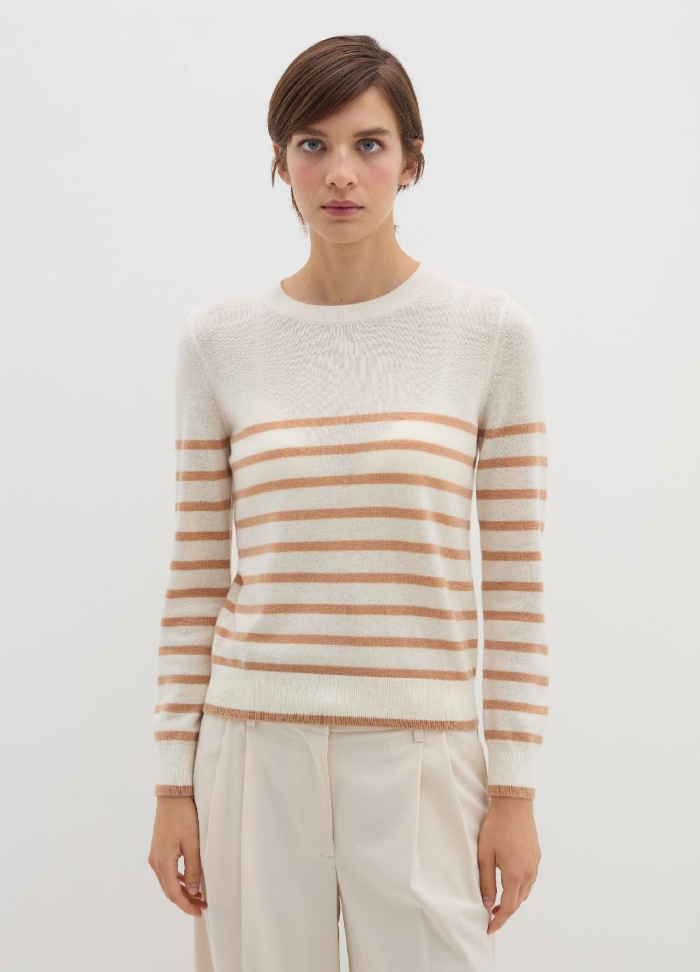 Stefanel Pullover a righe in lana cardata Negozio