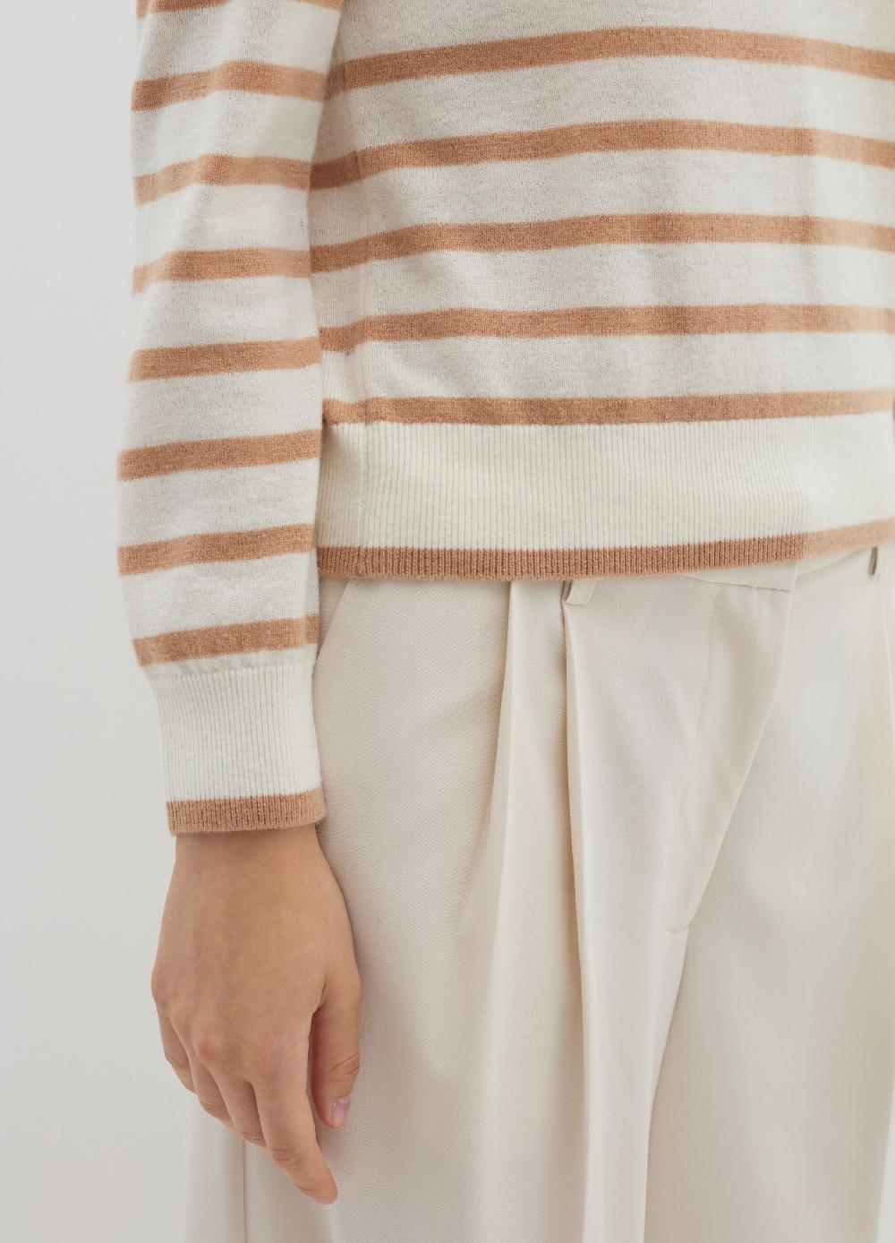 Stefanel Pullover a righe in lana cardata Negozio