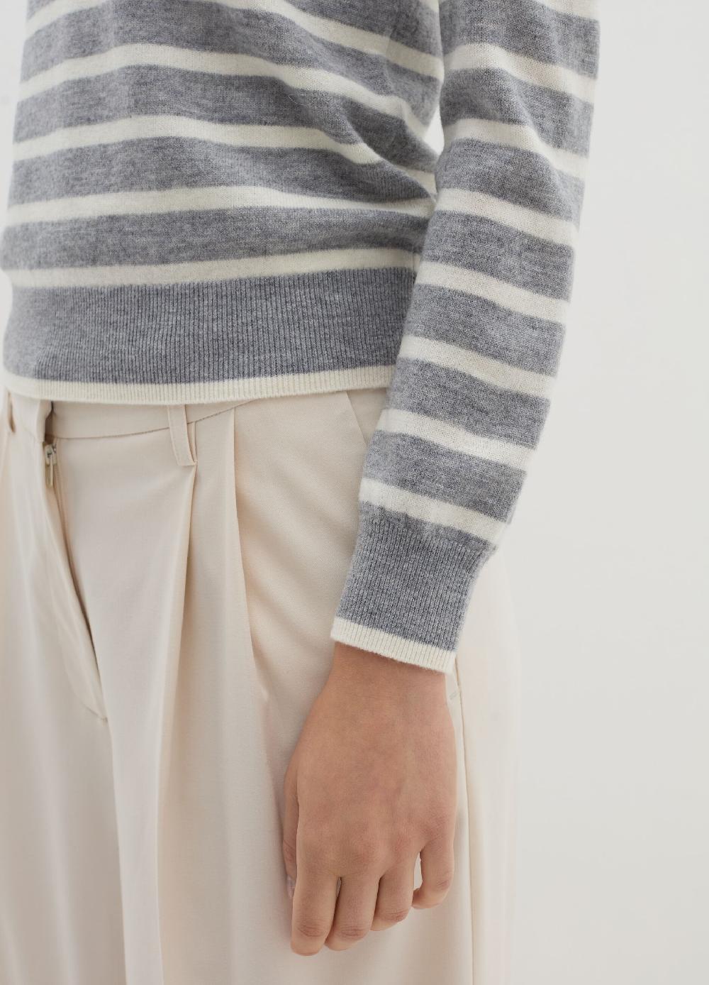 Stefanel Pullover a righe in lana cardata In Saldo