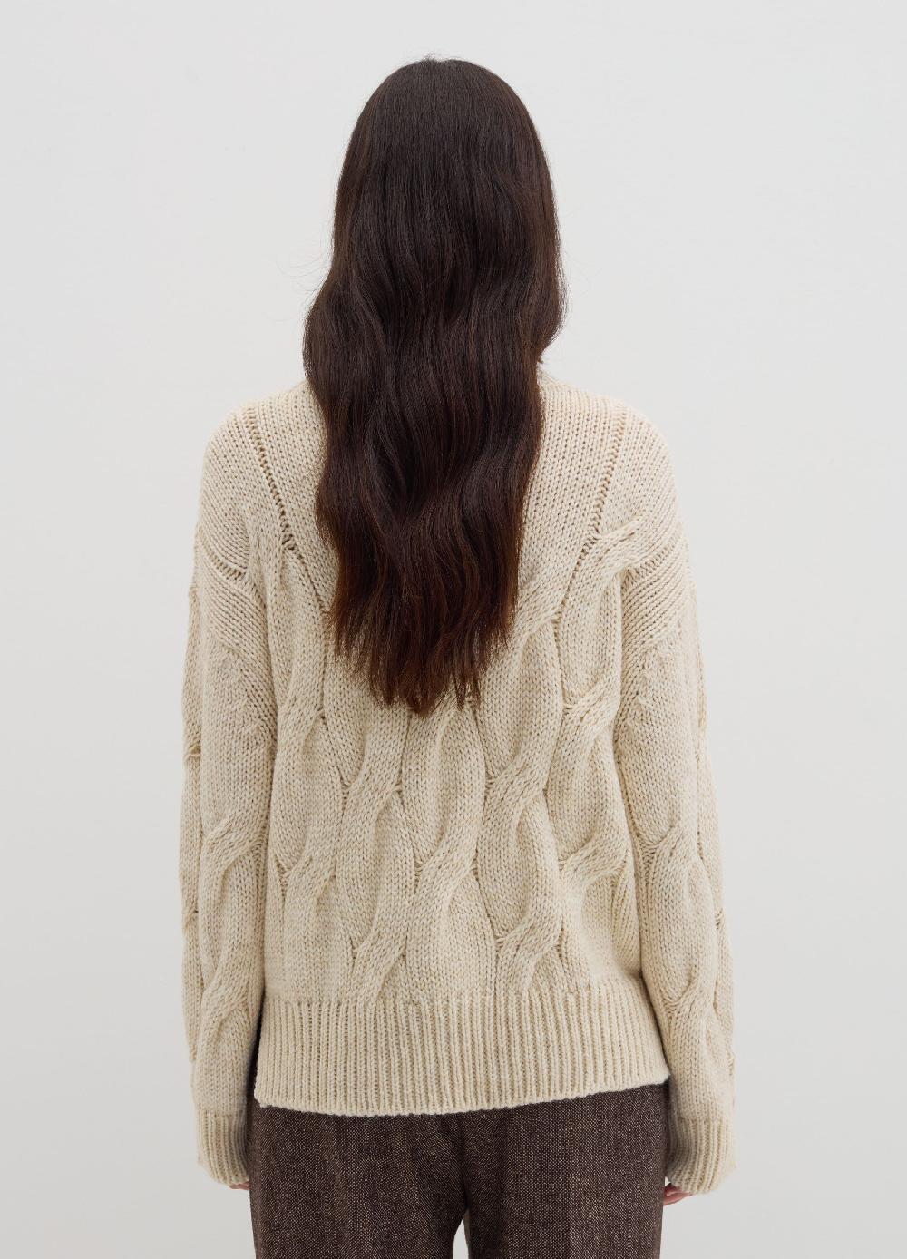 Stefanel Pullover oversize con lavorazione a treccia 2025