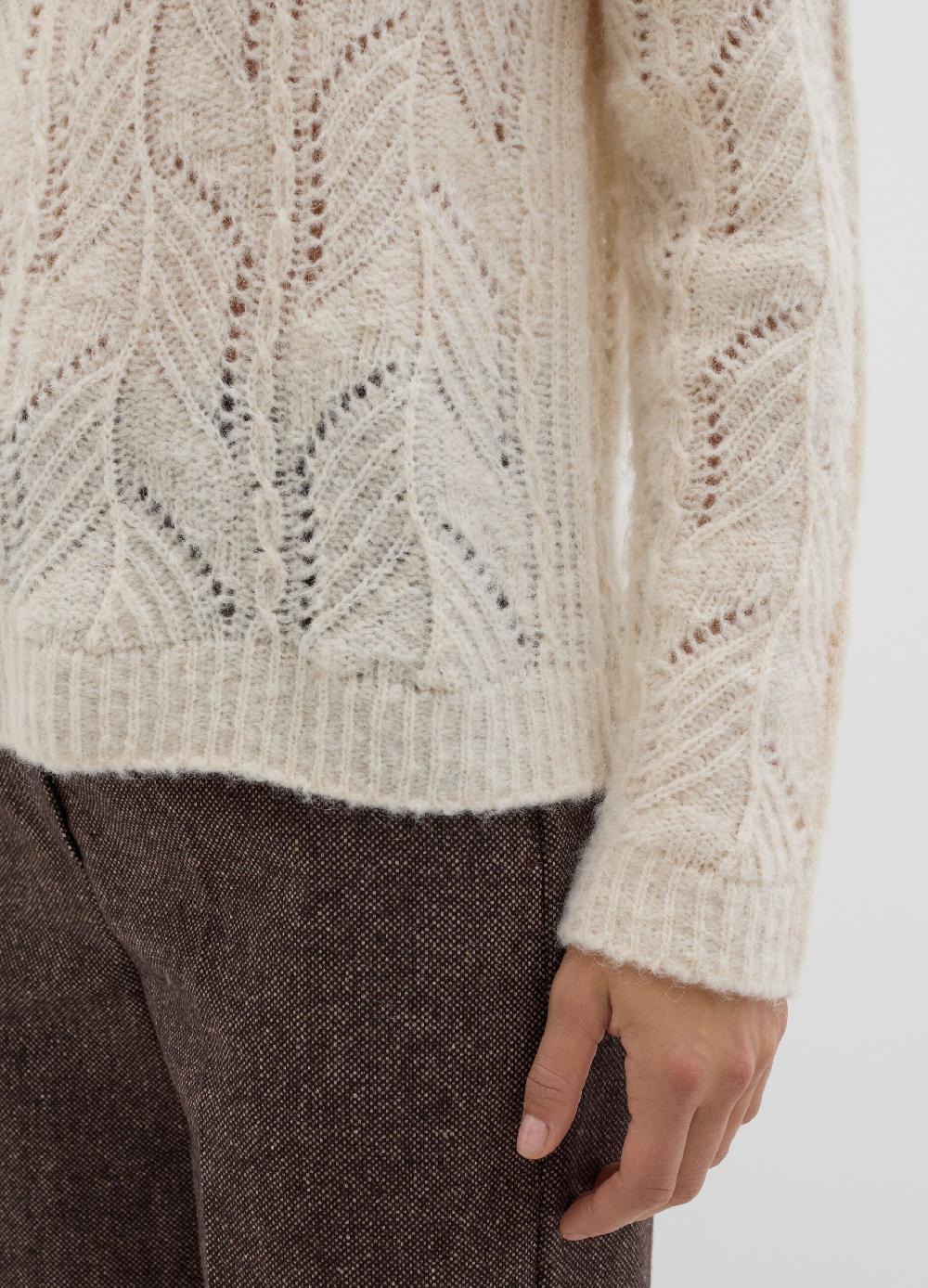 Stefanel Pullover con motivo traforato Italy