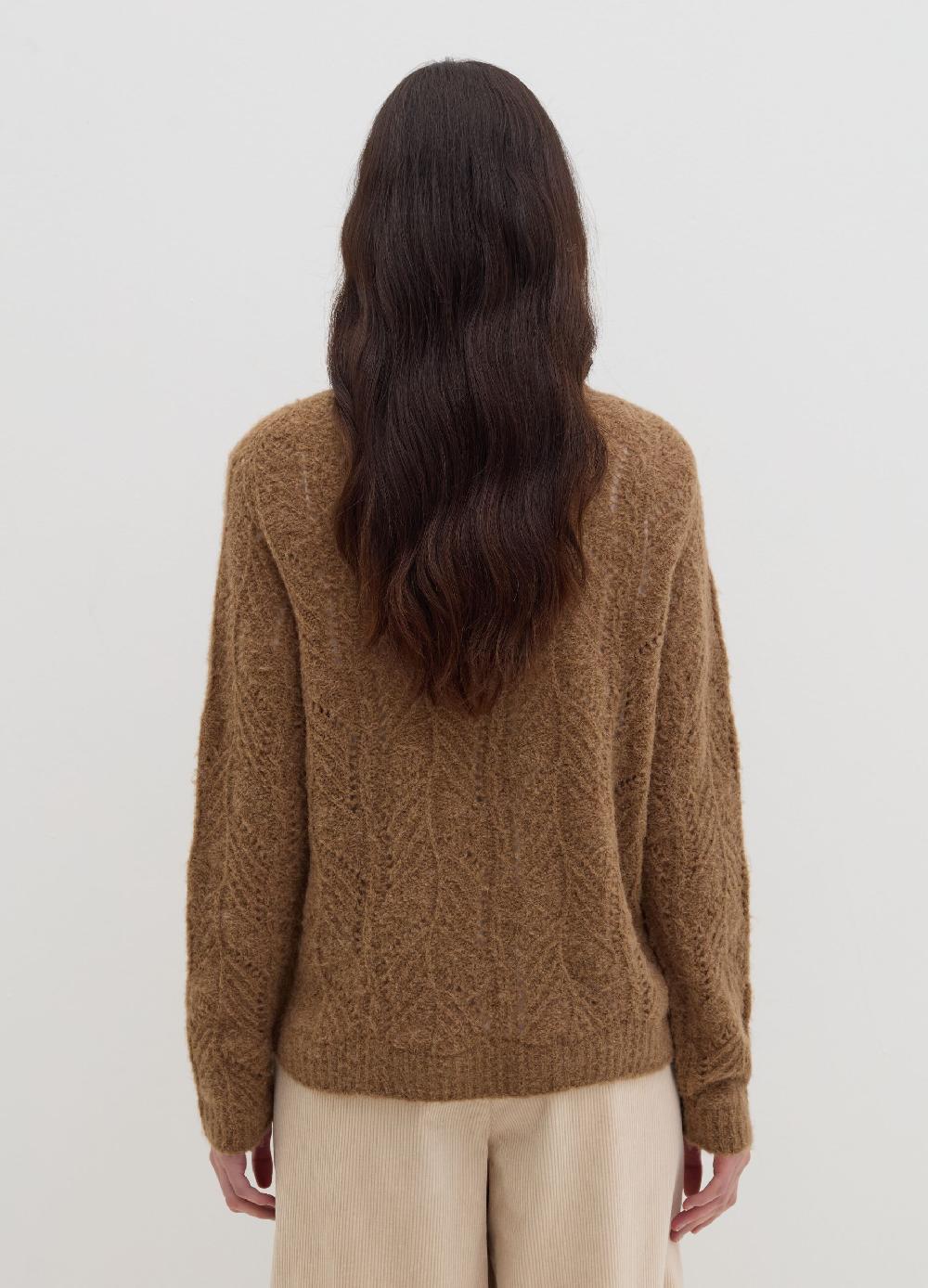 Stefanel Pullover con motivo traforato Italia