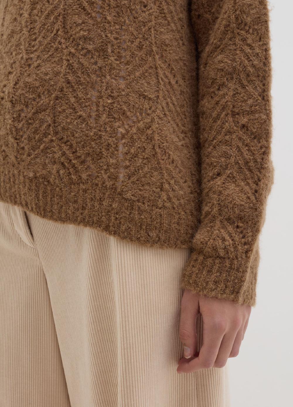 Stefanel Pullover con motivo traforato Italia