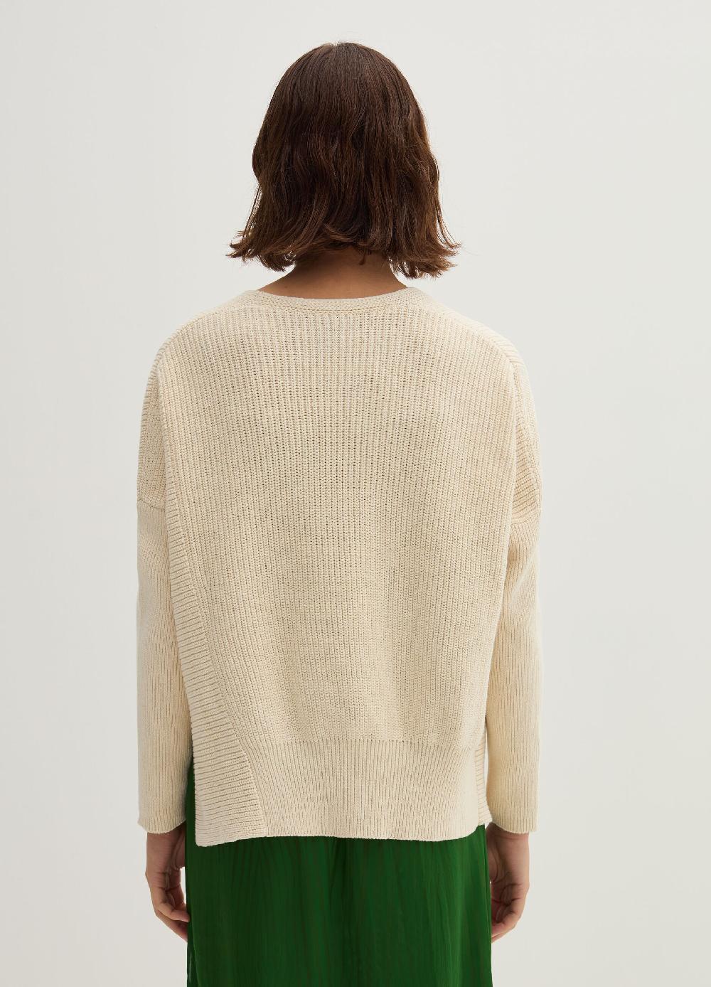 Stefanel Pullover oversize a coste con spacchi Qualità