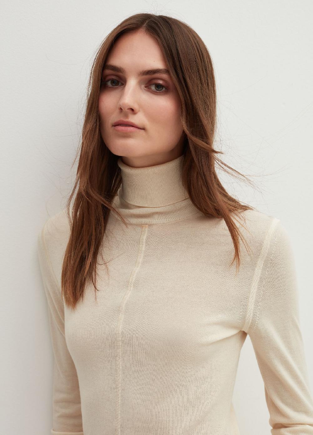 Stefanel Pullover in lana e seta a collo alto Promozione