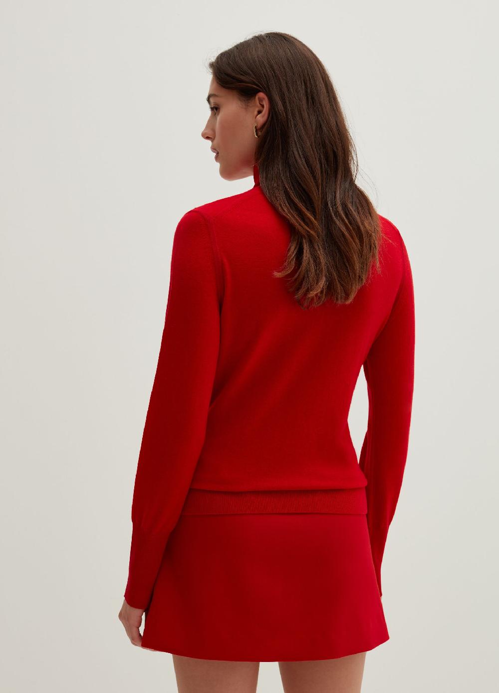 Stefanel Pullover in lana e seta a collo alto Acquista Ora