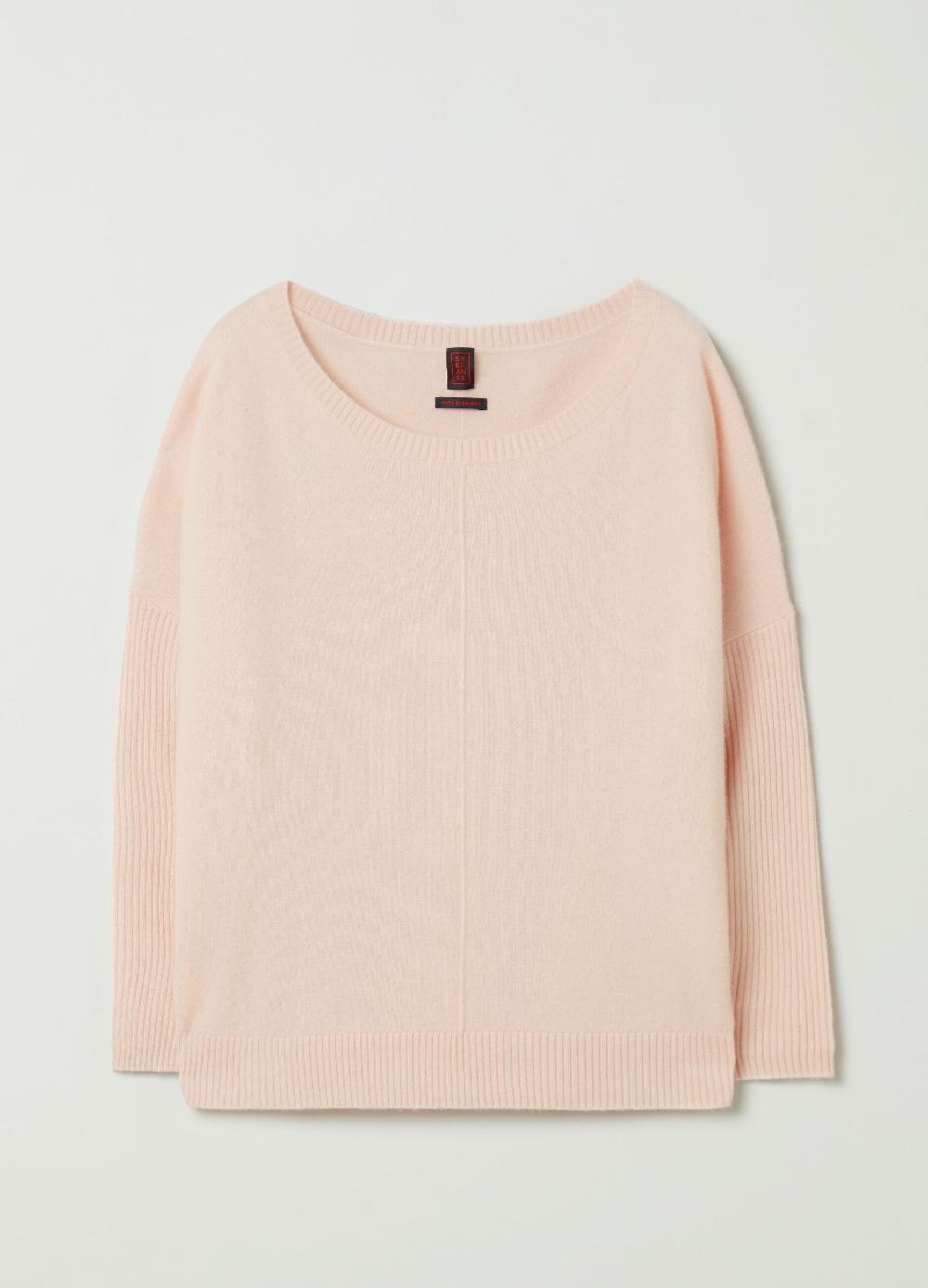 Stefanel Pullover in cashmere scollo a barca Saldi