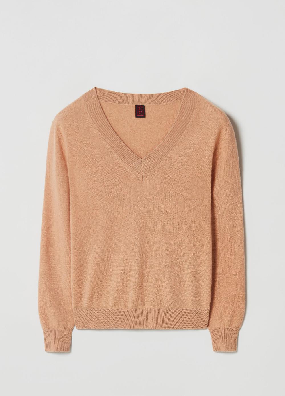 Stefanel Pullover in lana con scollo a V Vendite Flash