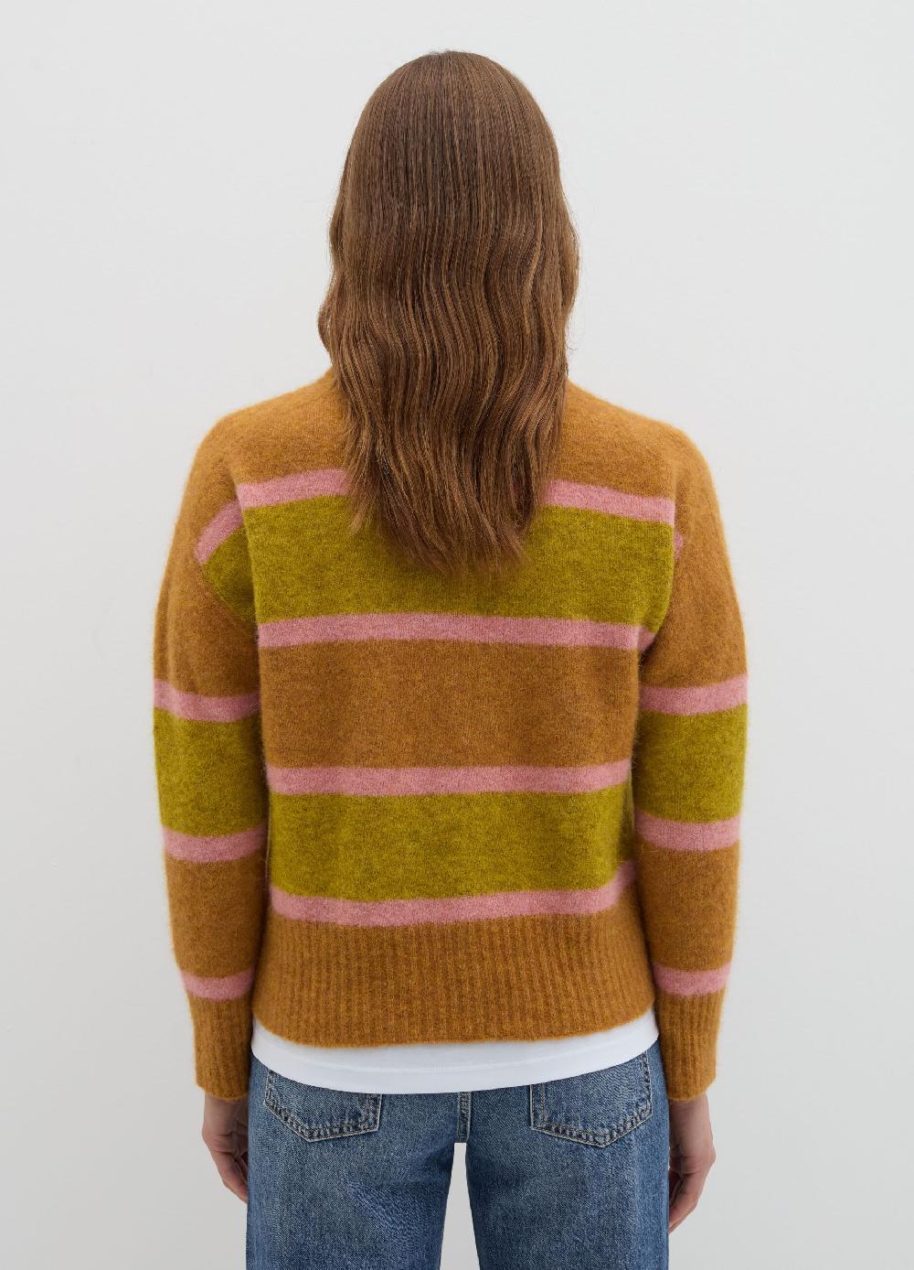 Stefanel Pullover in misto alpaca a righe Spedizione gratuita