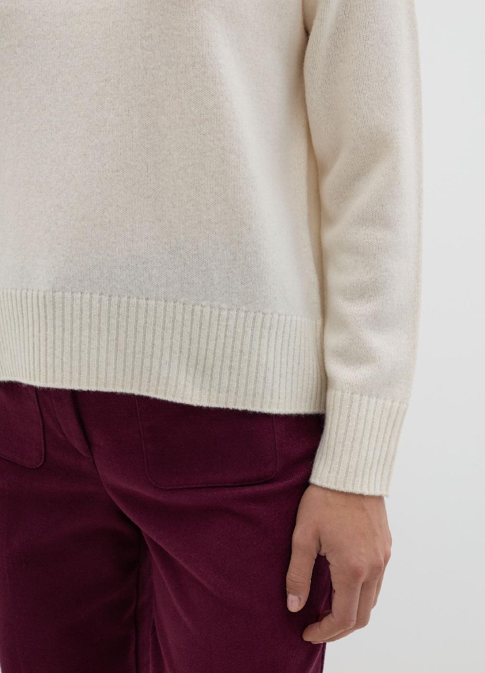 Stefanel Pullover mock neck in lana cardata Prezzo di fabbrica