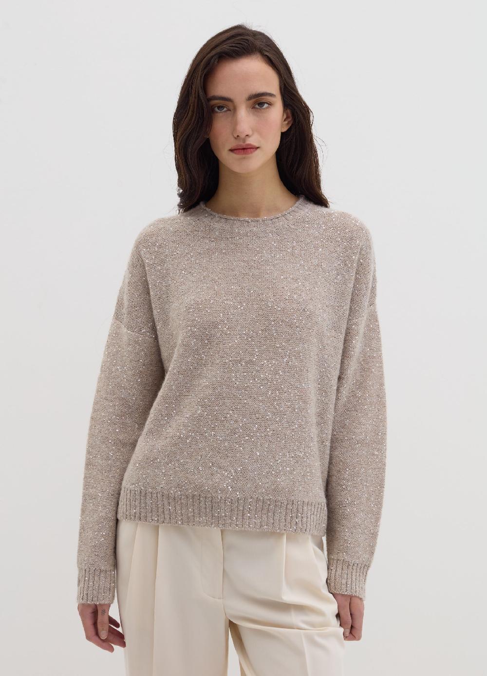 Stefanel Pullover con micro paillettes Offerta speciale