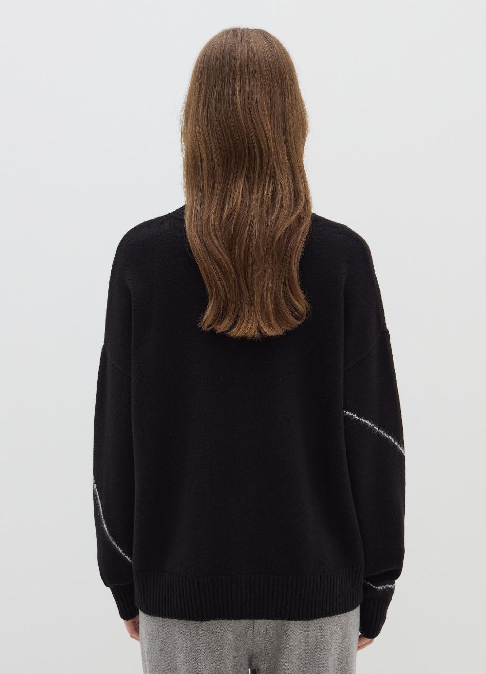 Stefanel Pullover con intarsio floreale Grande vendita