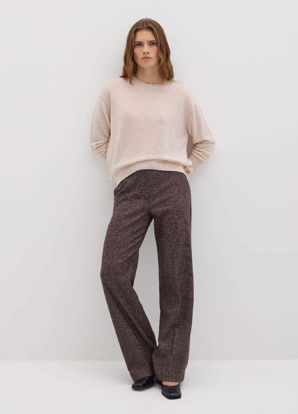 Stefanel Pullover girocollo in lana cardata Vendite stagionali