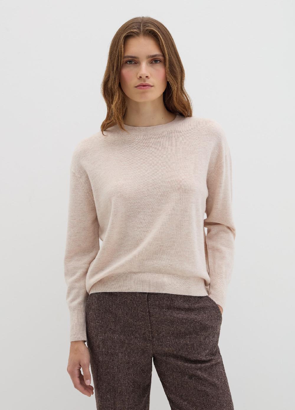 Stefanel Pullover girocollo in lana cardata Vendite stagionali