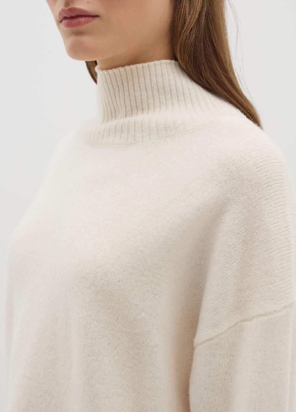 Stefanel Pullover in lana cardata a collo alto Black Friday
