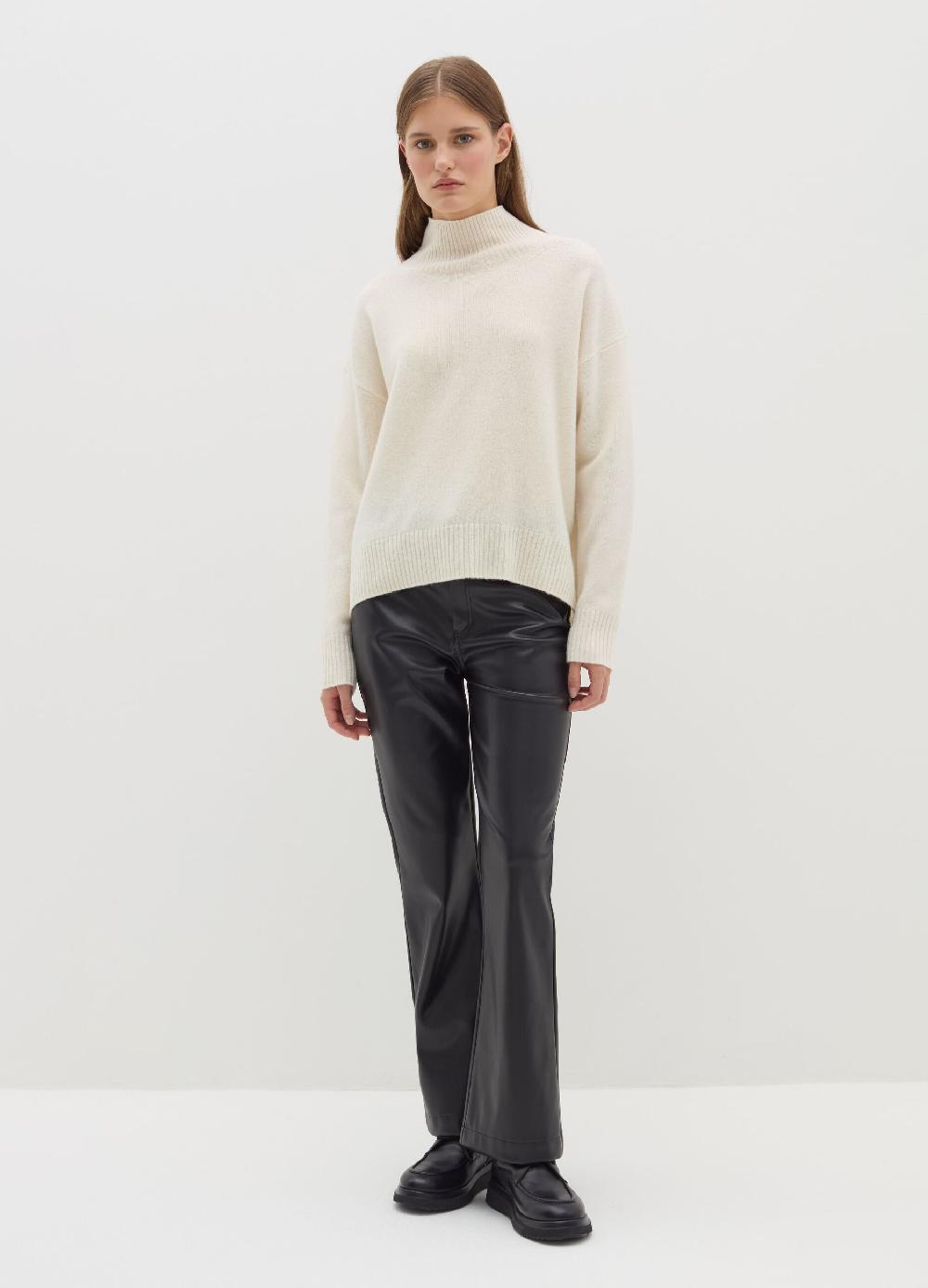 Stefanel Pullover in lana cardata a collo alto Black Friday