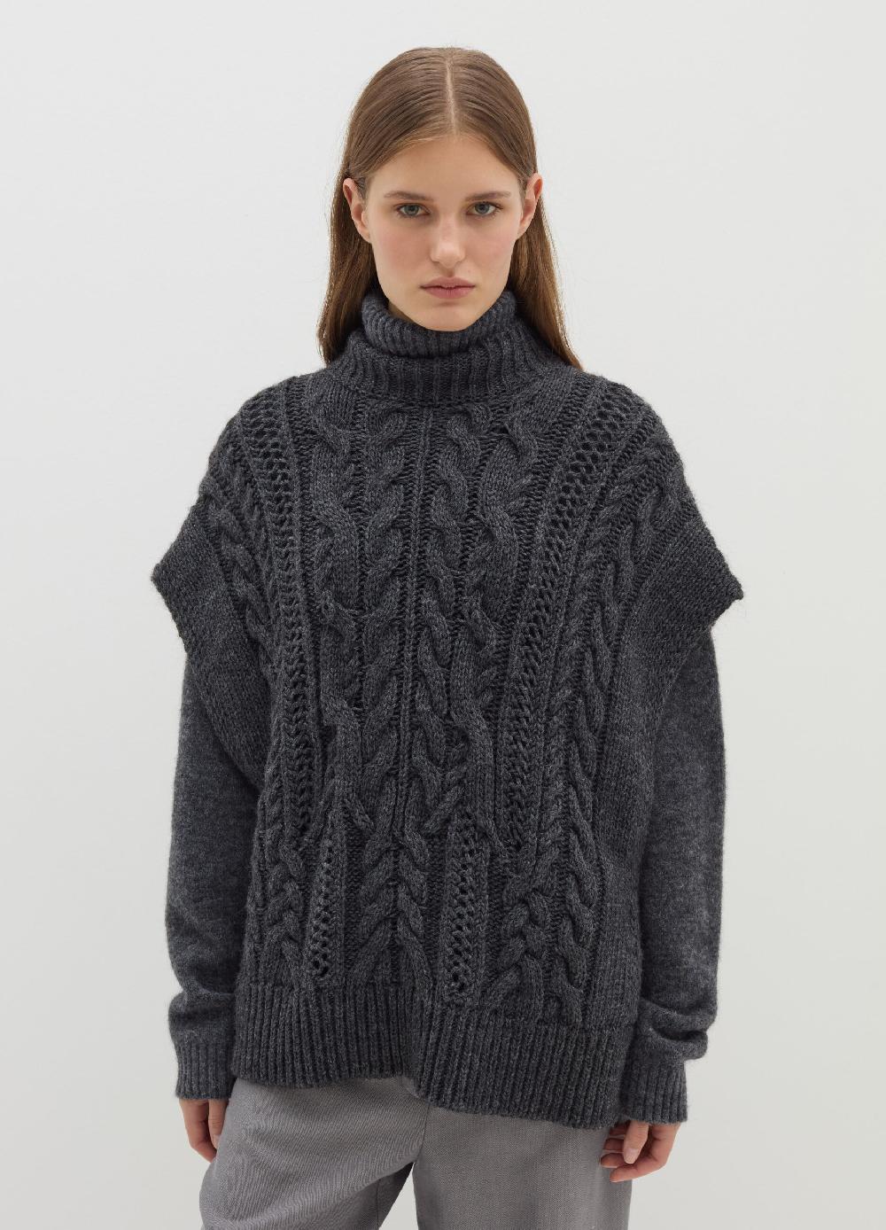 Stefanel Gilet chiuso a trecce con collo alto Cyber Monday