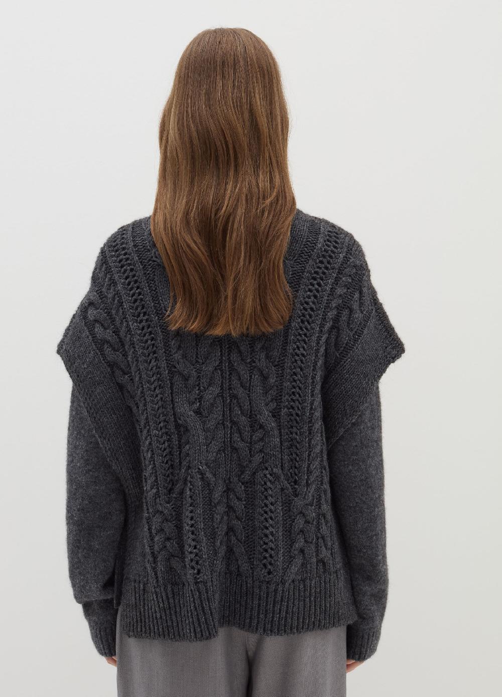 Stefanel Gilet chiuso a trecce con collo alto Cyber Monday