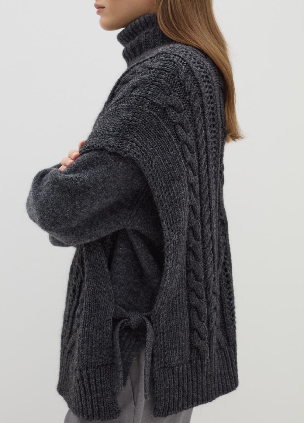 Stefanel Gilet chiuso a trecce con collo alto Cyber Monday