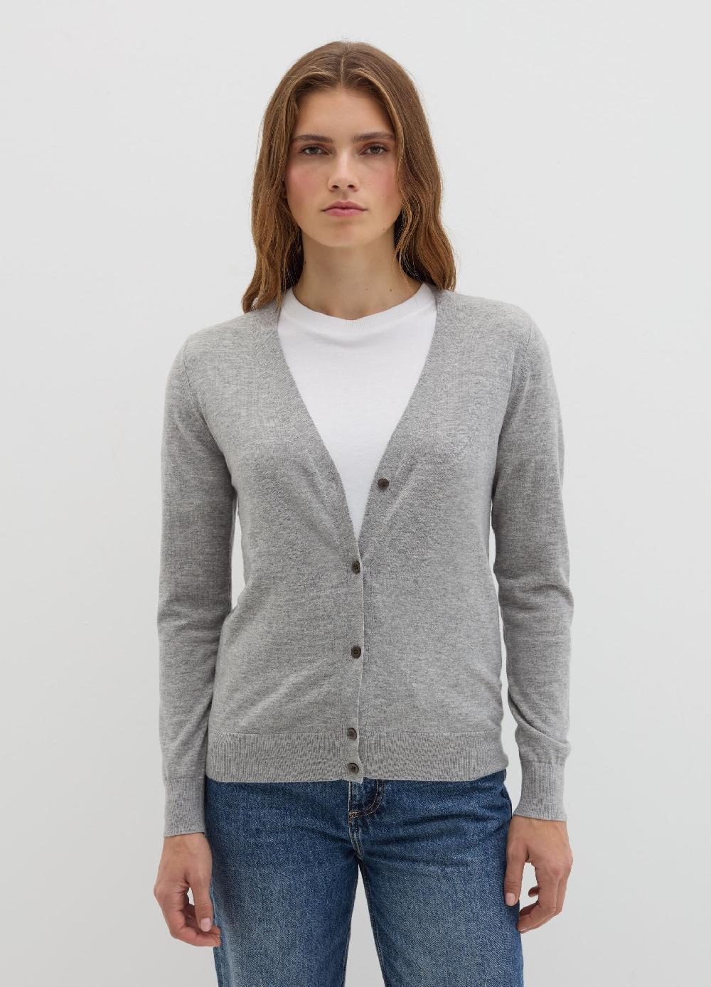 Stefanel Cardigan in lana e seta con scollo a V Smaltimento dello stoccaggio