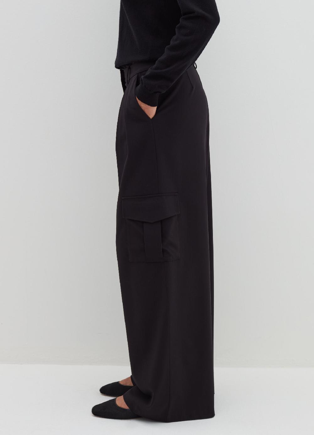 Stefanel Pantalone cargo in poly viscosa stretch Grandi sconti
