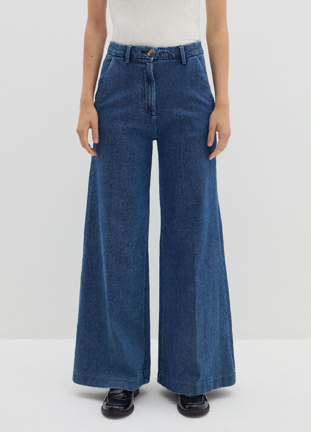 Stefanel Jeans a gamba larga rinsed Prezzo basso