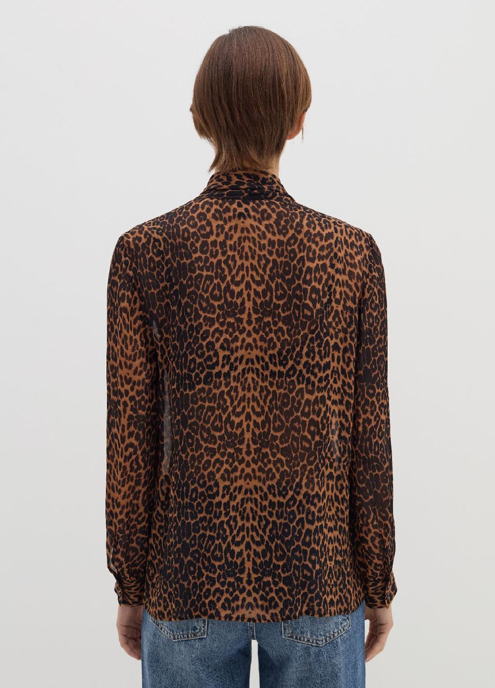 Stefanel Blusa in georgette con foulard Ritorno libero