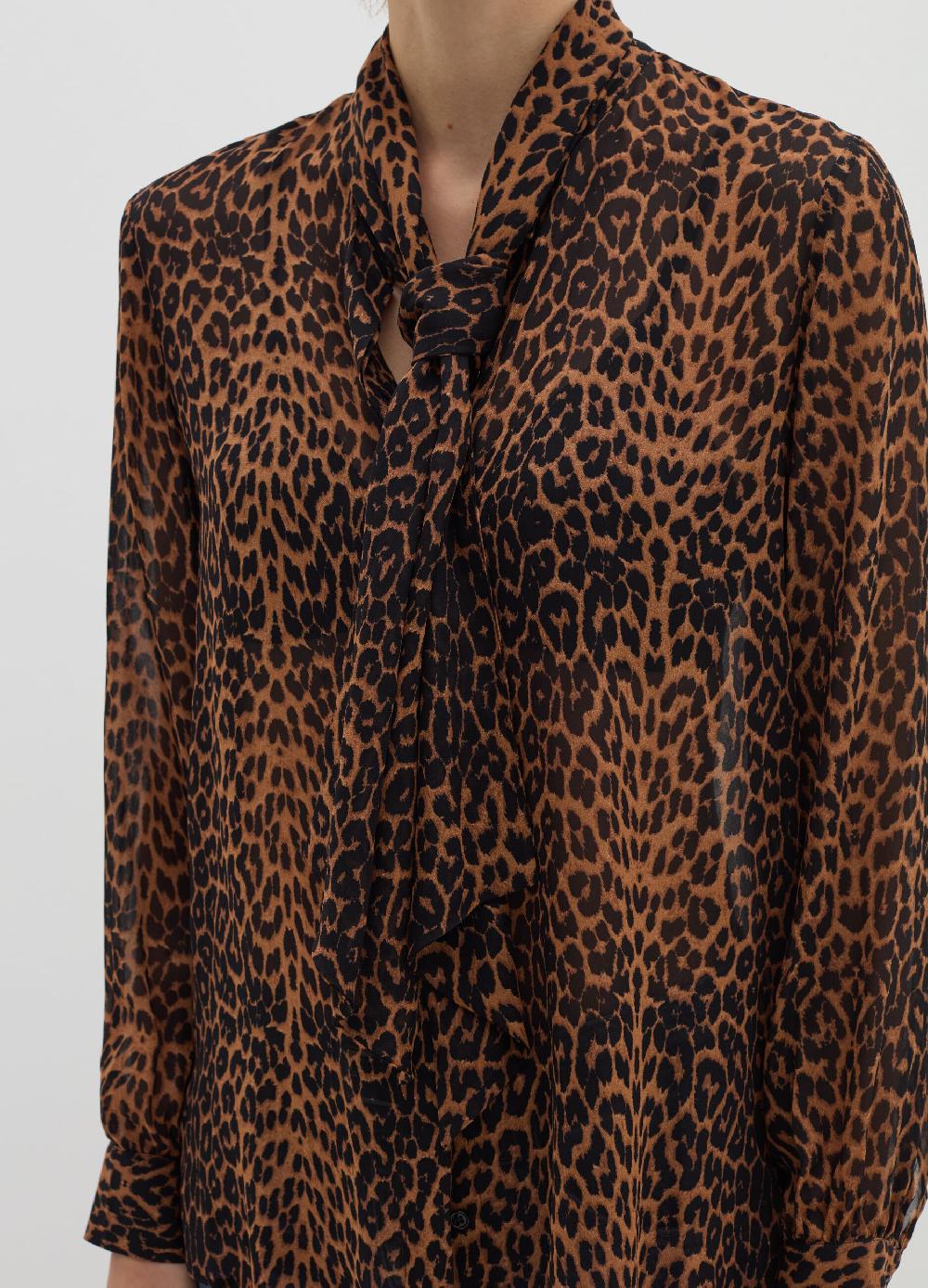Stefanel Blusa in georgette con foulard Ritorno libero