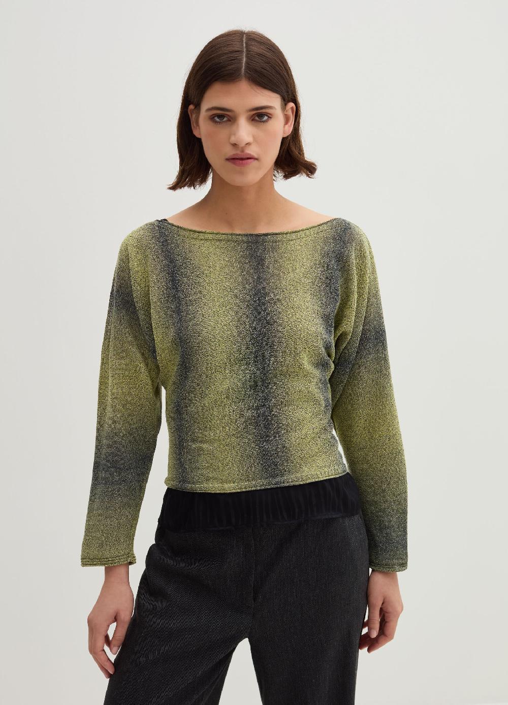 Stefanel Maglia space dyed con scollo a barca Latest stili