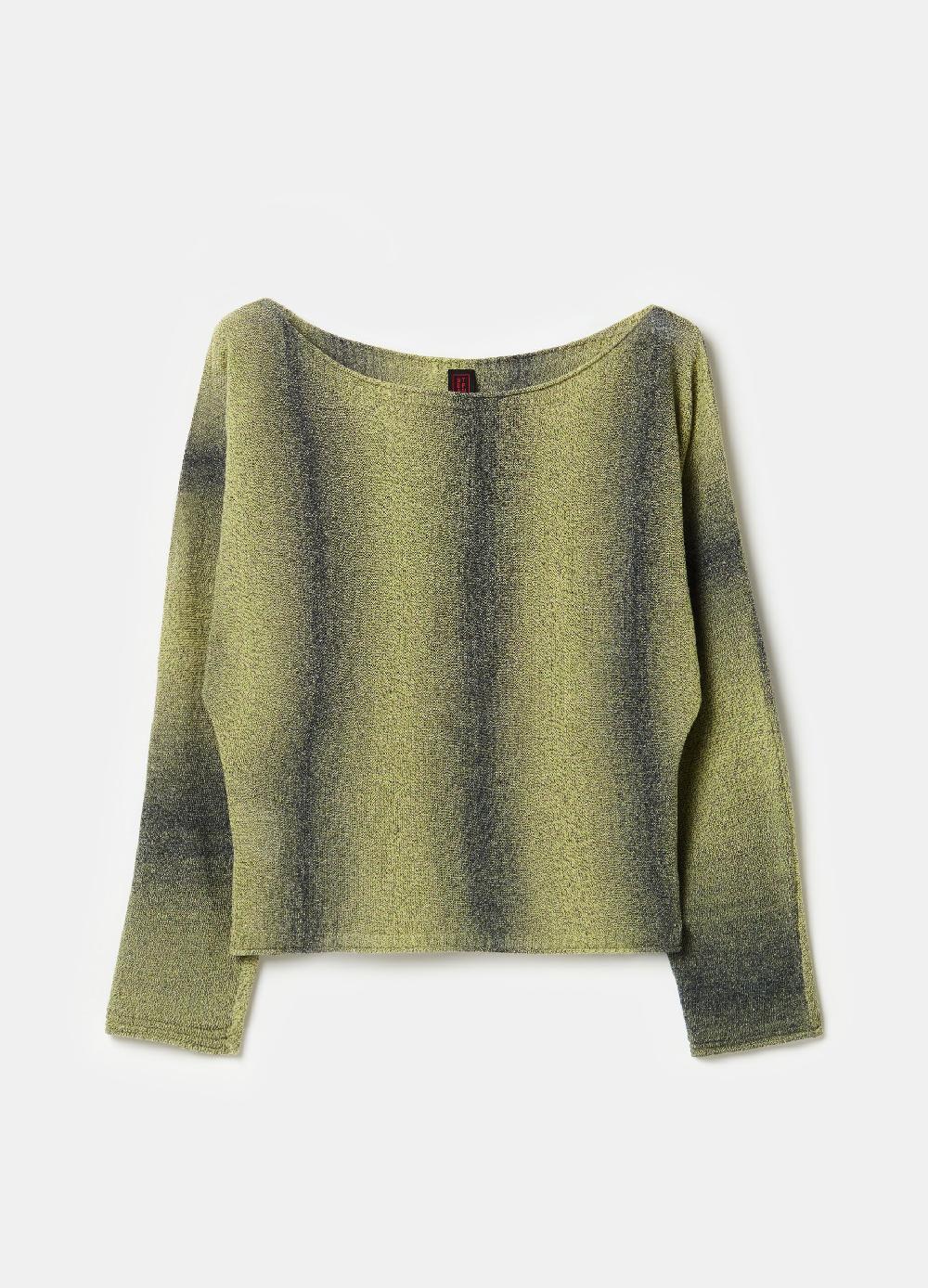 Stefanel Maglia space dyed con scollo a barca Latest stili