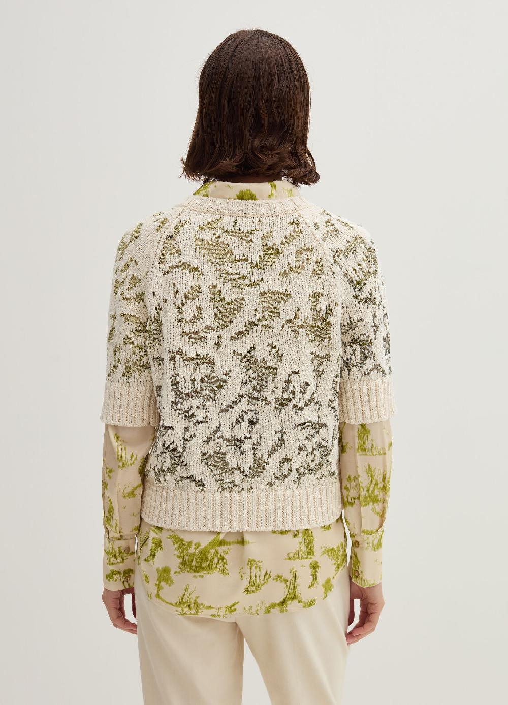 Stefanel Maglia traforata jacquard maniche al gomito Ultimo giorno