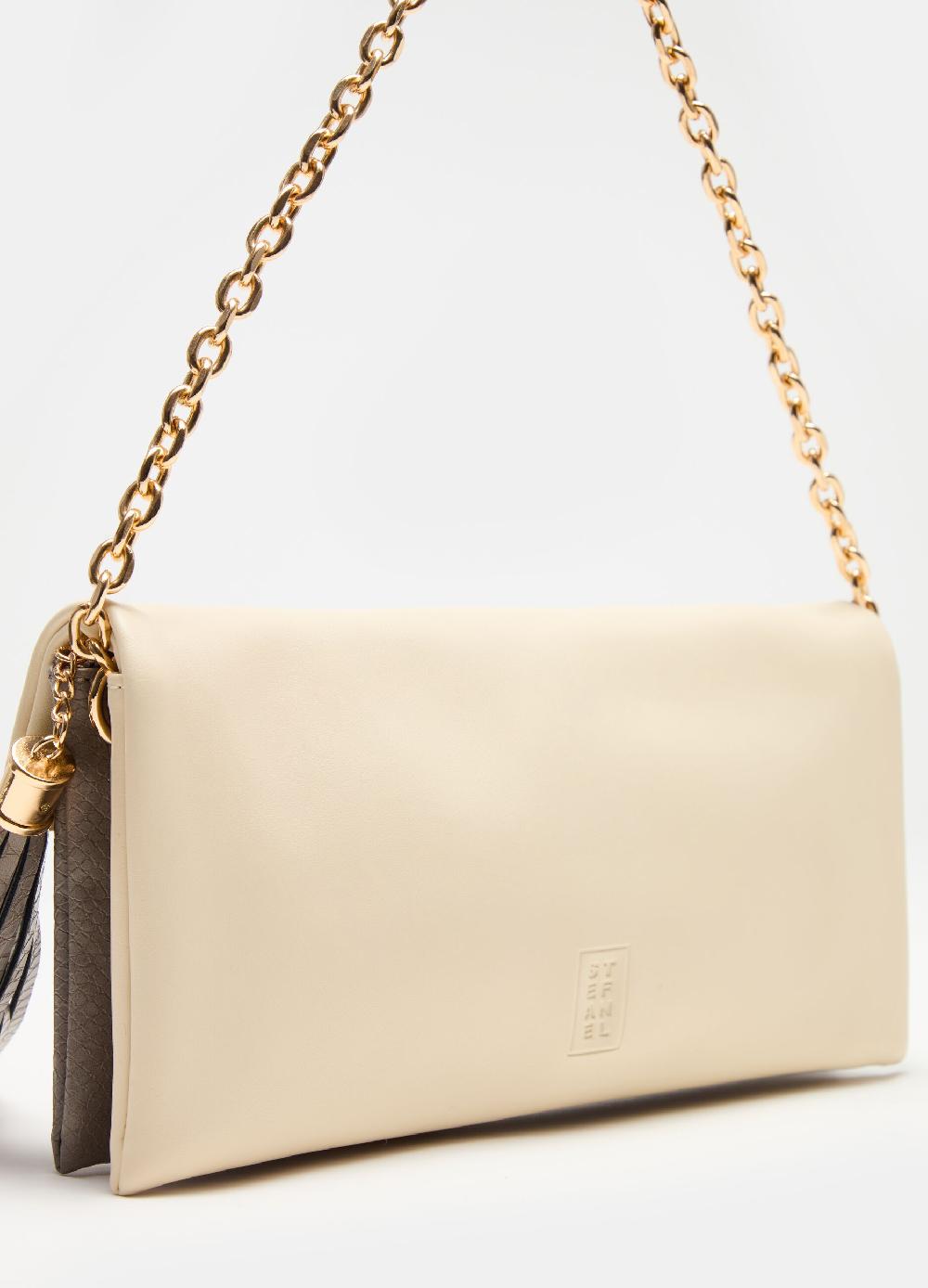 Stefanel Pochette rettangolare bicolore Fino al 60% di sconto