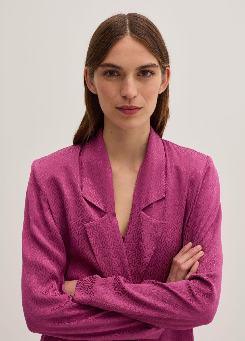 Stefanel Blazer aperto in viscosa jacquard 50% di sconto con spedizione gratuita