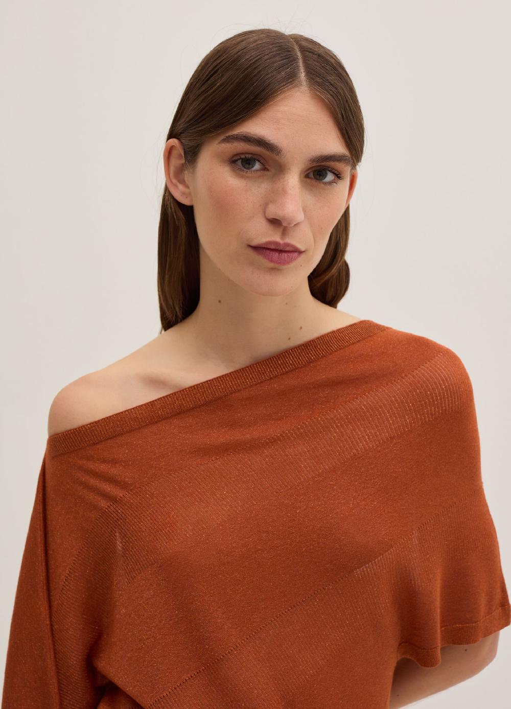Stefanel Maglia a costine in lurex Black Friday Prezzi