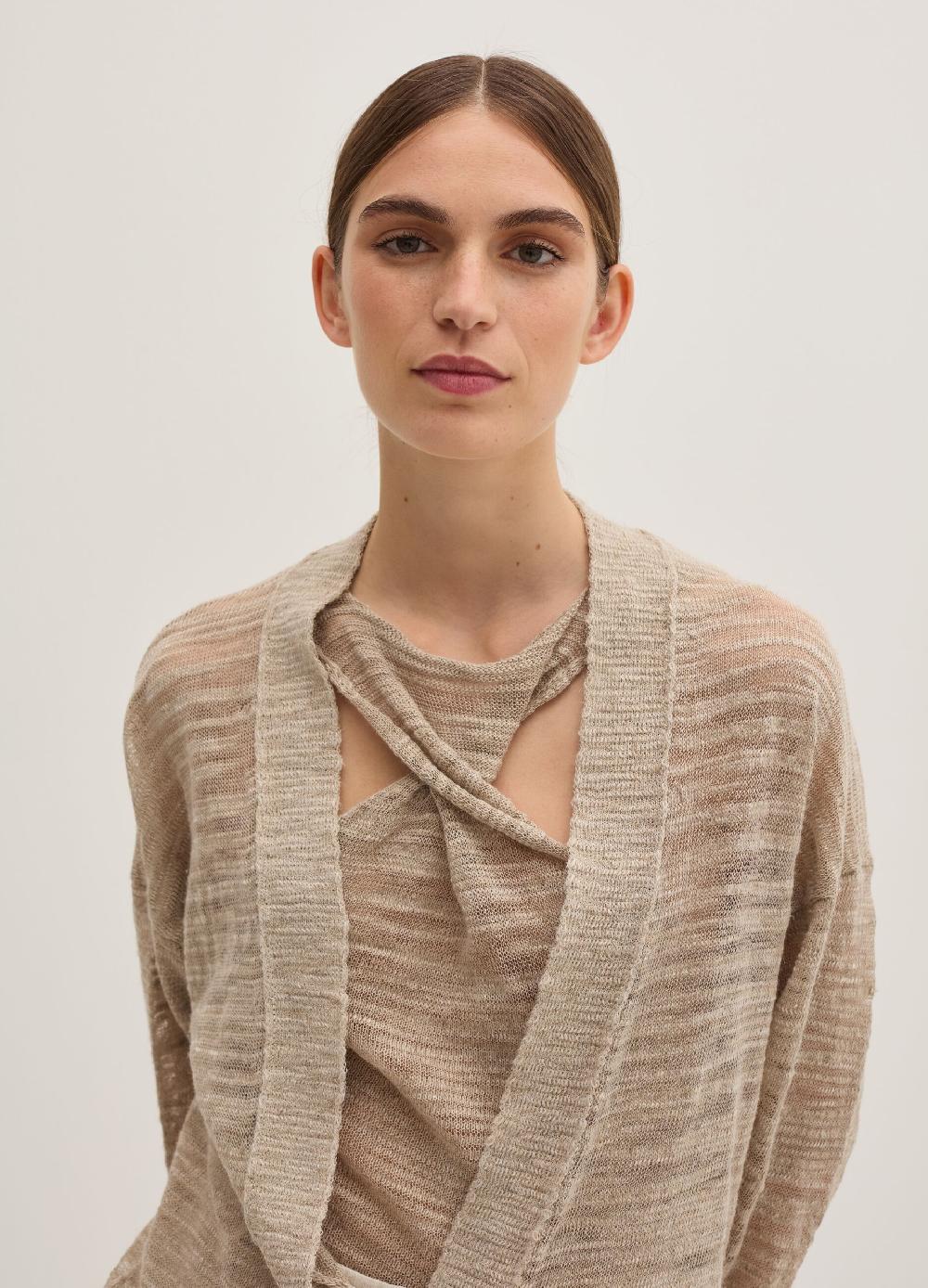 Stefanel Cardigan oversize in shantung Qualità