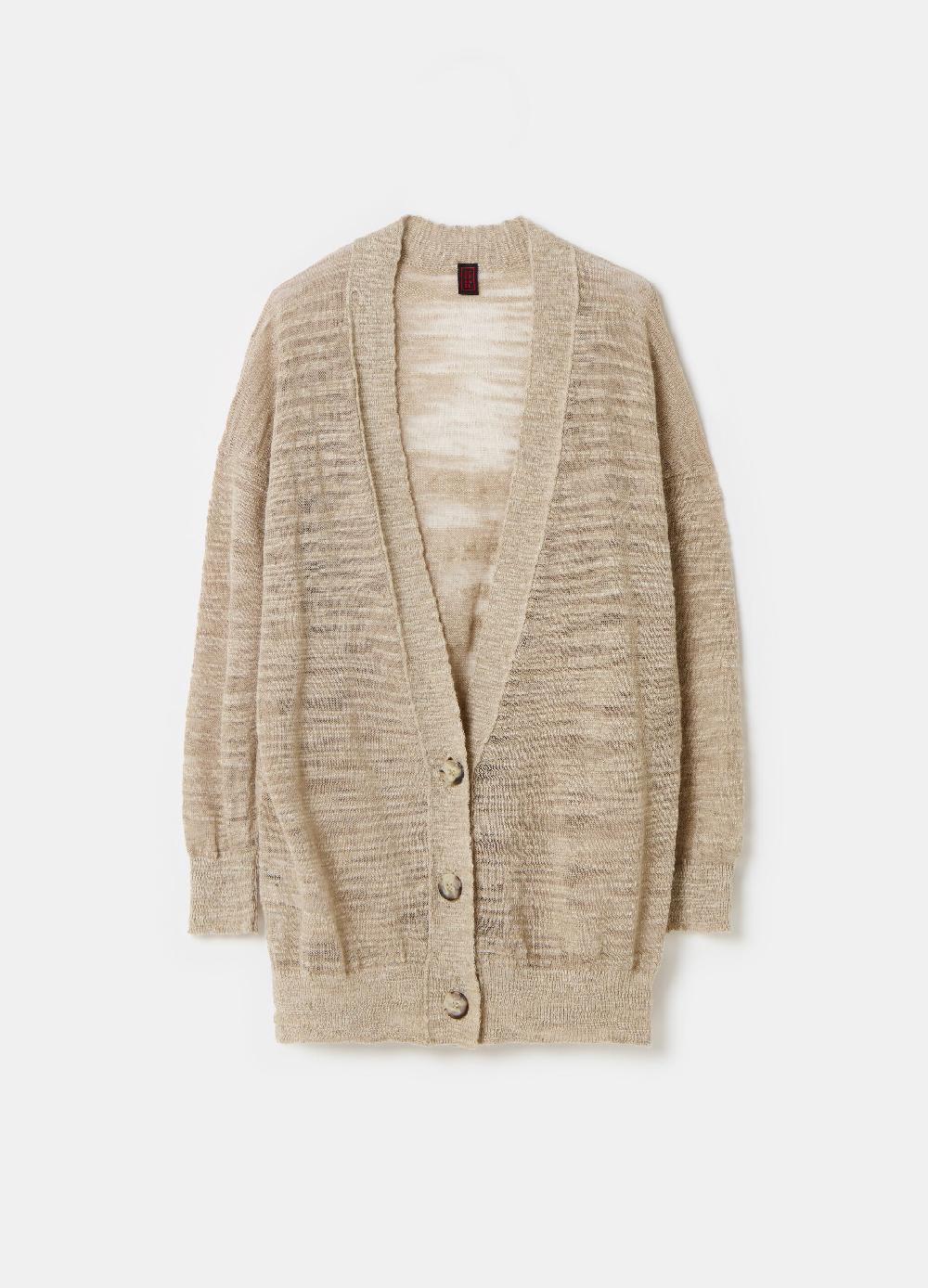 Stefanel Cardigan oversize in shantung Qualità