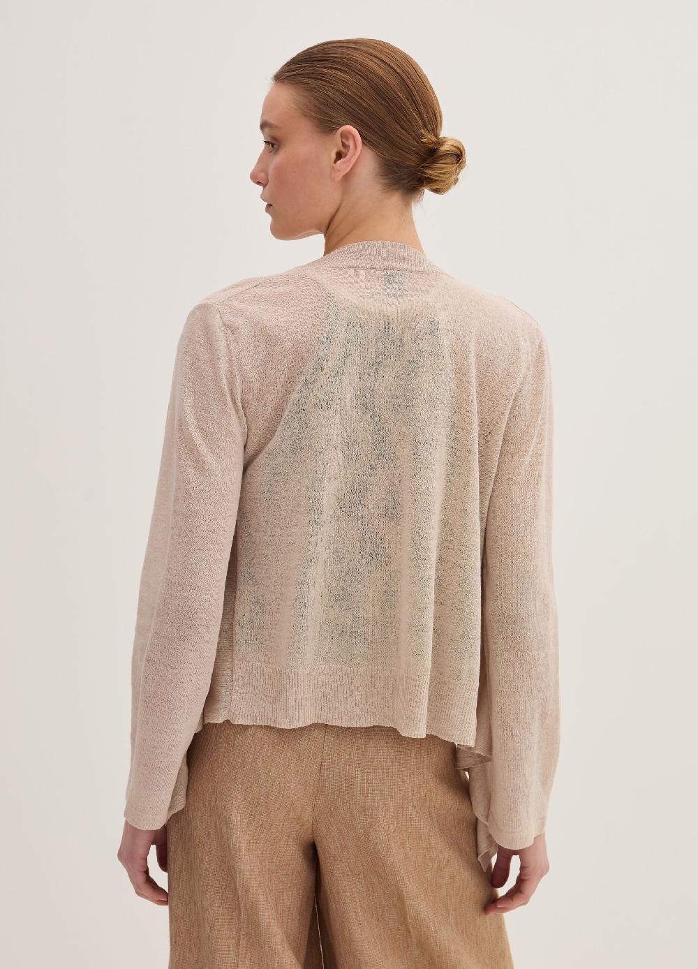Stefanel Cardigan aperto in misto lino Vendita