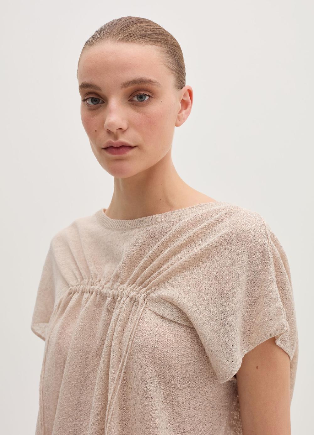 Stefanel Maglia in misto lino con coulisse Promozione