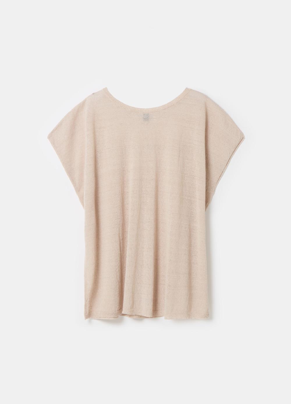 Stefanel Maglia in misto lino con coulisse Promozione