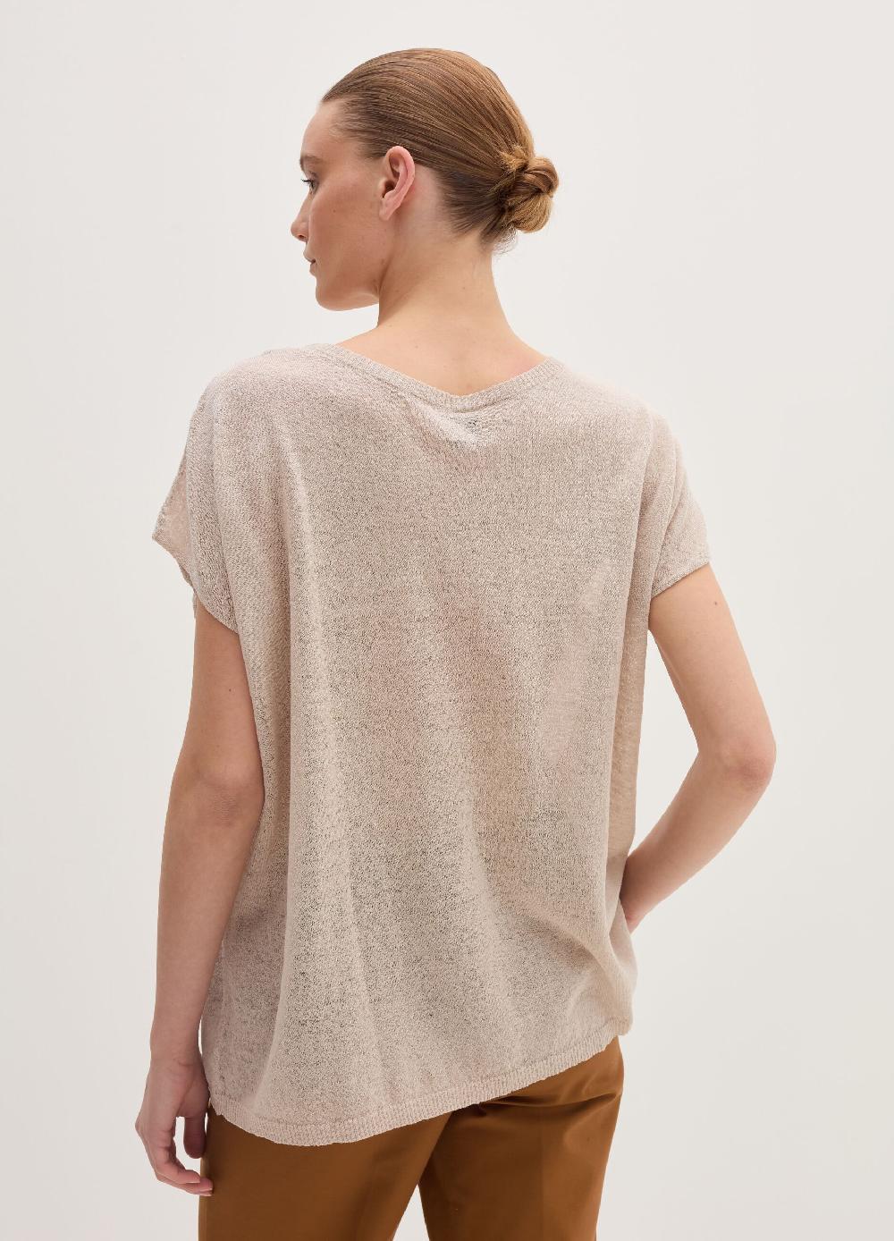 Stefanel Maglia in misto lino con coulisse Promozione