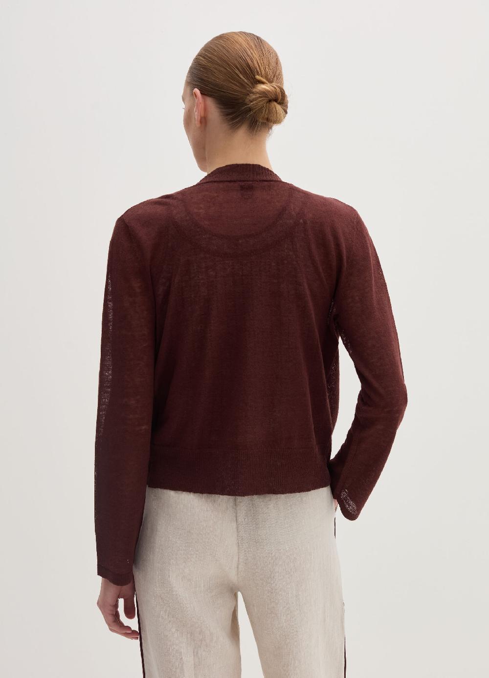 Stefanel Cardigan aperto in misto lino Spedizione Gratuita