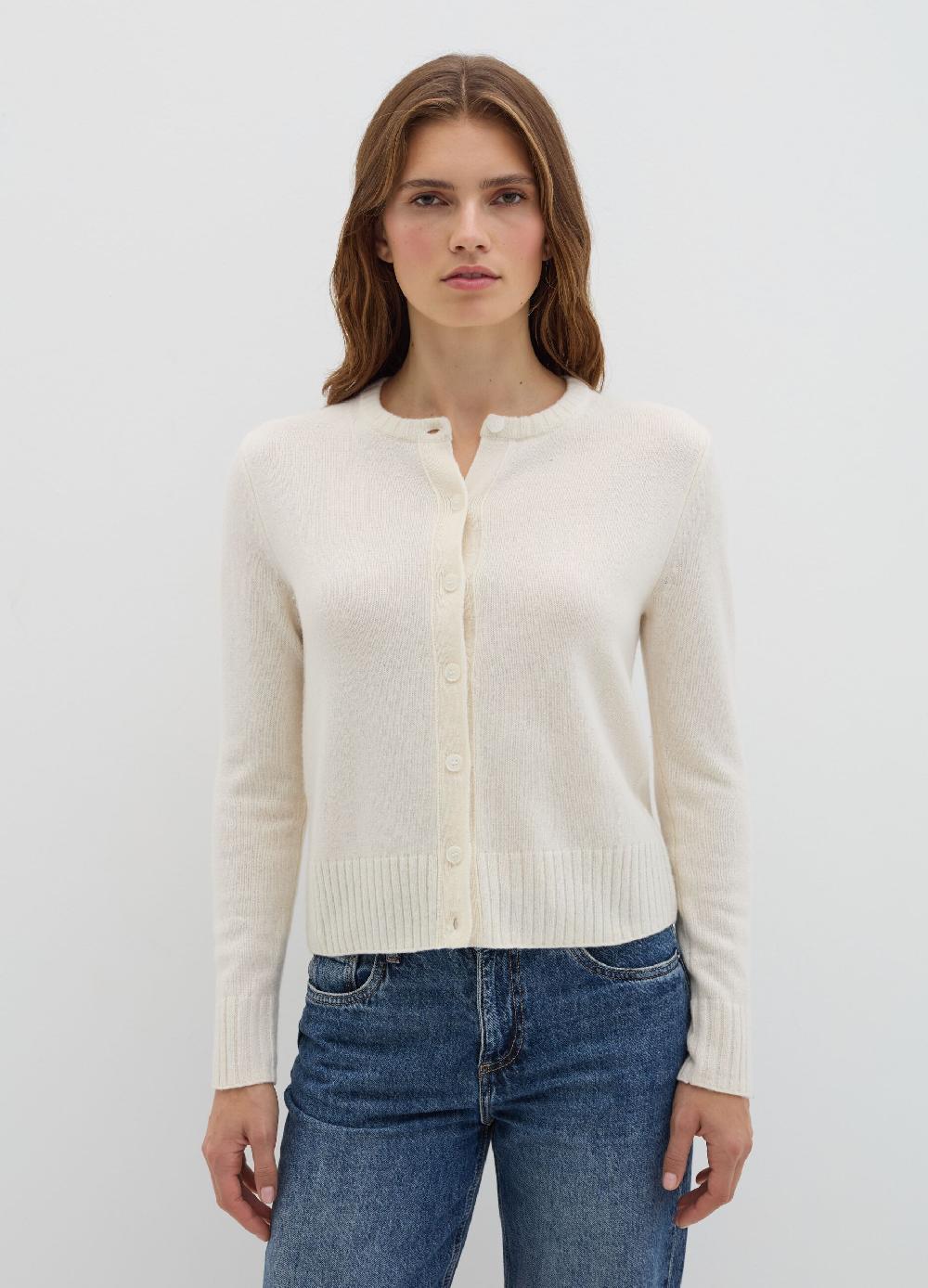 Stefanel Cardigan girocollo in lana cardata Acquista Ora
