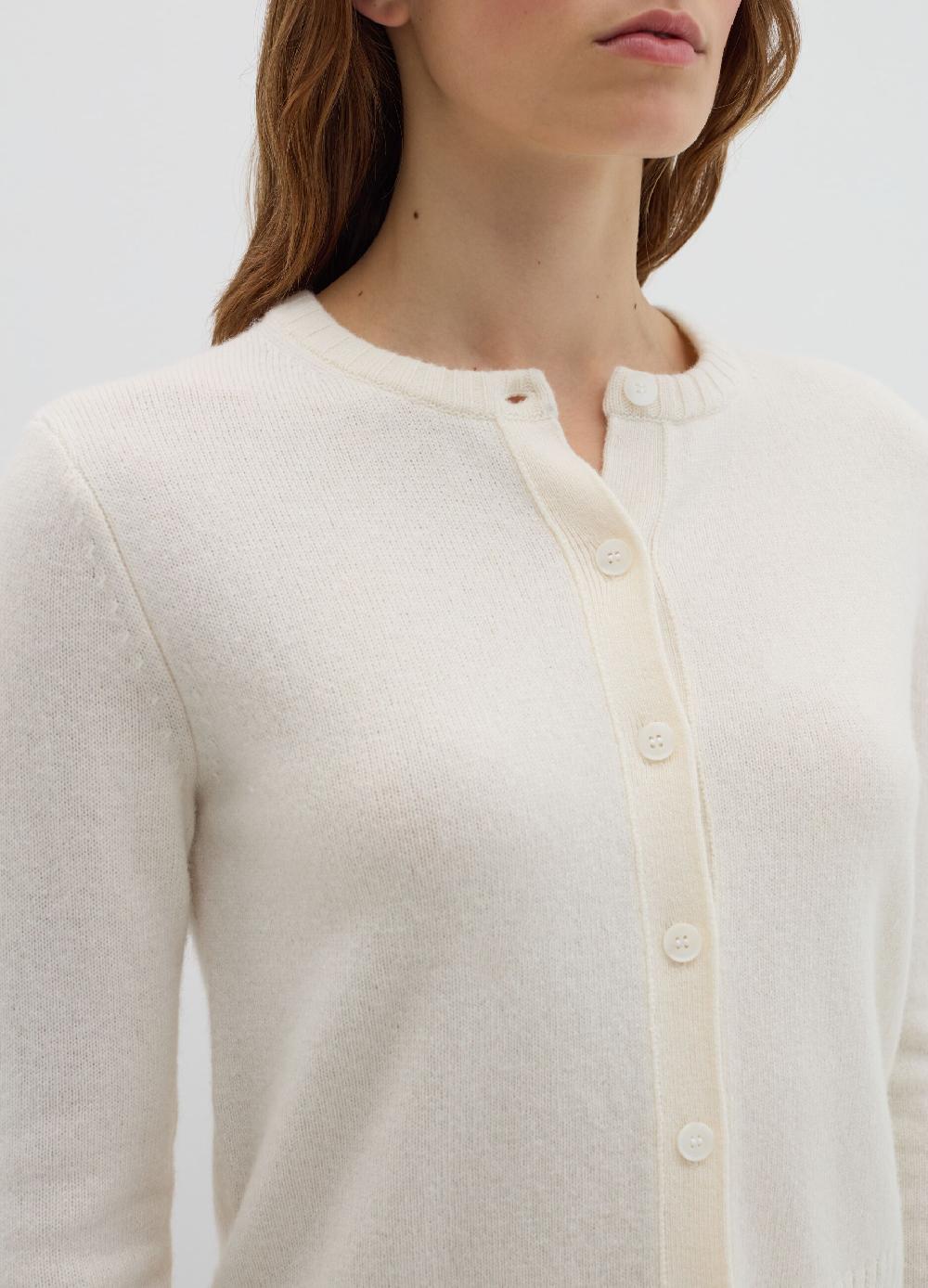 Stefanel Cardigan girocollo in lana cardata Acquista Ora