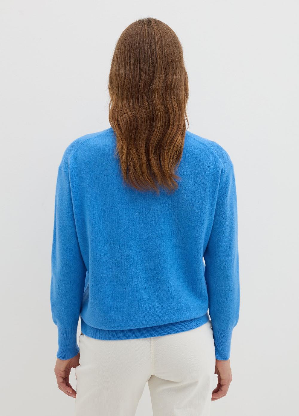 Stefanel Pullover girocollo in lana cardata Consegna Veloce