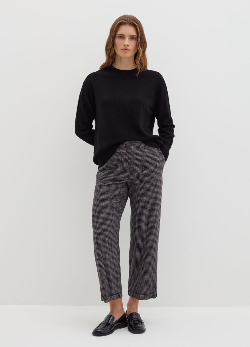 Stefanel Pullover girocollo in lana cardata Sottocosto