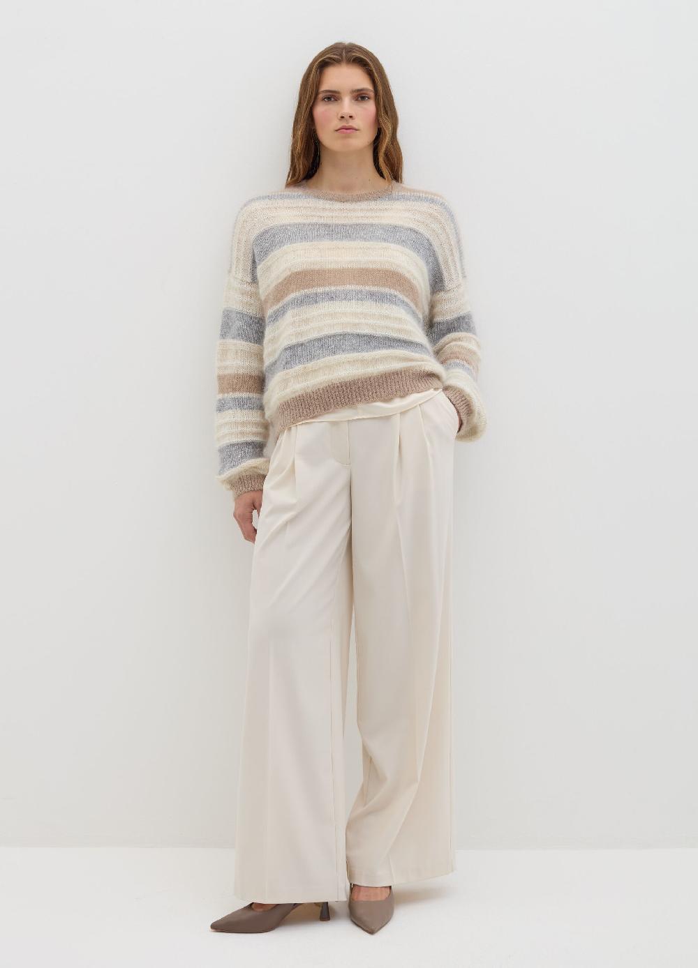 Stefanel Maglia rigata con micro paillettes Convenienza